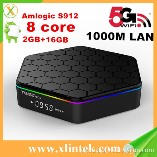 S912 android 6.0 marshmallow tv box otca core T95Z Plus 2 DDR3 16 Emmc 4k ott smart set top box